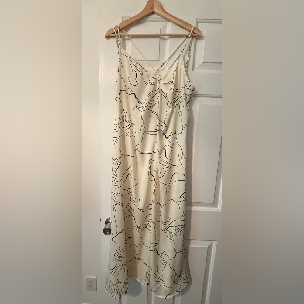 Banana Republic Cream Floral Dress